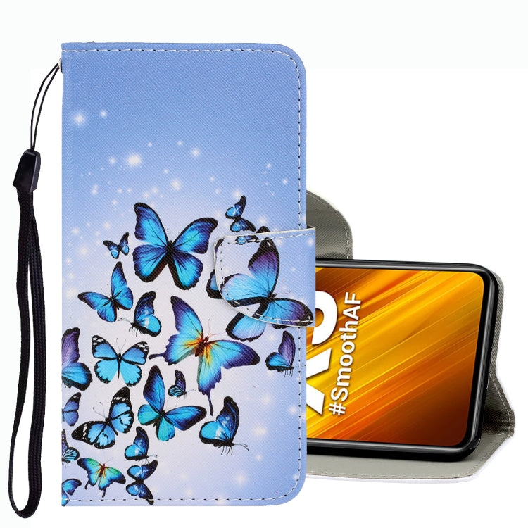 3D Colored Drawing Leather Phone Case, For Xiaomi Poco X3 NFC