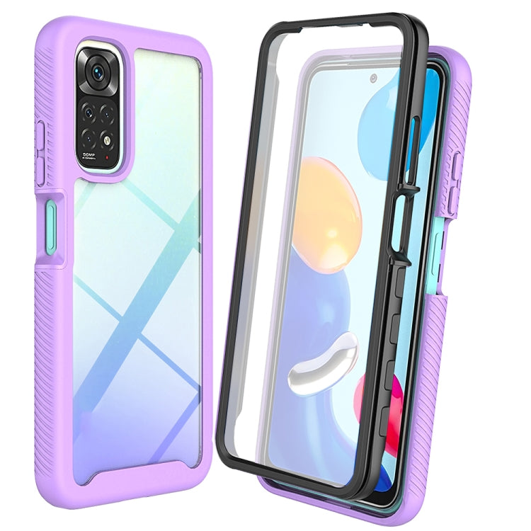 Starry Sky Solid Color PC + TPU Phone Case with PET Film, For Xiaomi Redmi Note 11 Pro Global, For Xiaomi Redmi Note 11S Global