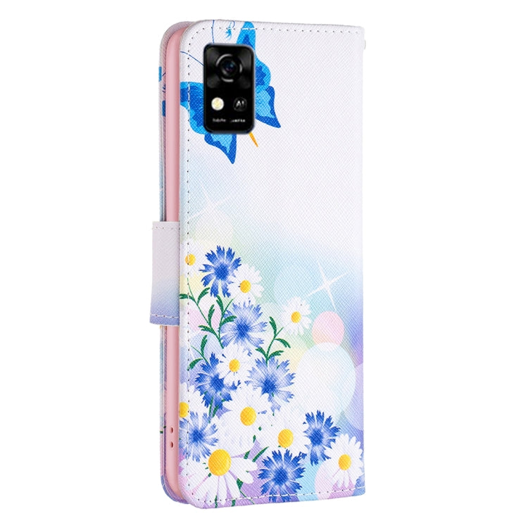 Colored Drawing Pattern Leather Phone Case, For ZTE Blade  A31