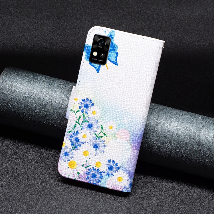 Colored Drawing Pattern Leather Phone Case, For ZTE Blade  A31