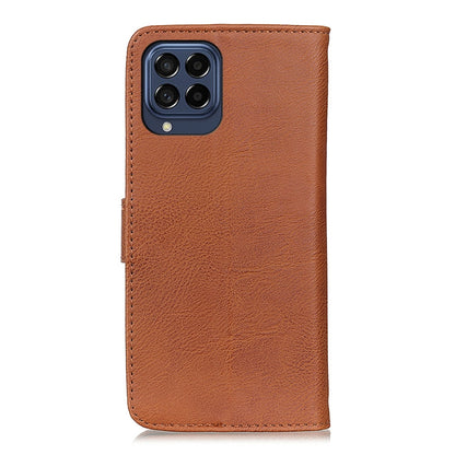 KHAZNEH Cowhide Texture Horizontal Flip Leather Phone Case, For OPPO Reno7 4G / F21 Pro 4G, For Samsung Galaxy M53 5G