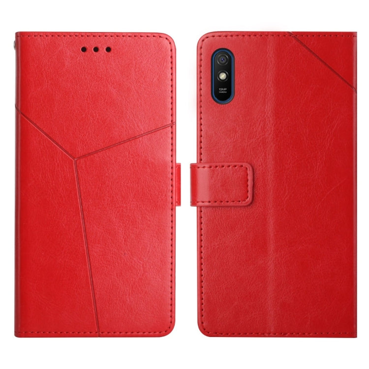 Y Stitching Horizontal Flip Leather Phone Case, For Xiaomi Redmi 9, For Xiaomi Redmi 9A, For Xiaomi Redmi 9C, For Xiaomi Poco M3 / Redmi 9T