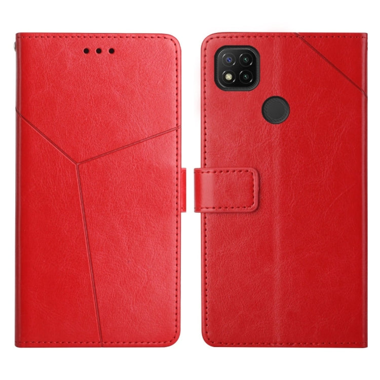 Y Stitching Horizontal Flip Leather Phone Case, For Xiaomi Redmi 9, For Xiaomi Redmi 9A, For Xiaomi Redmi 9C, For Xiaomi Poco M3 / Redmi 9T