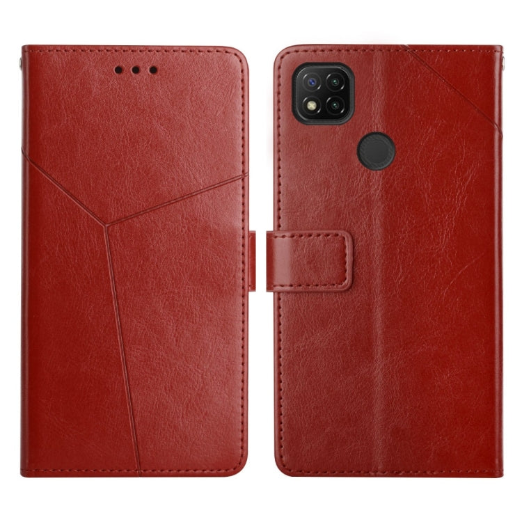 Y Stitching Horizontal Flip Leather Phone Case, For Xiaomi Redmi 9, For Xiaomi Redmi 9A, For Xiaomi Redmi 9C, For Xiaomi Poco M3 / Redmi 9T