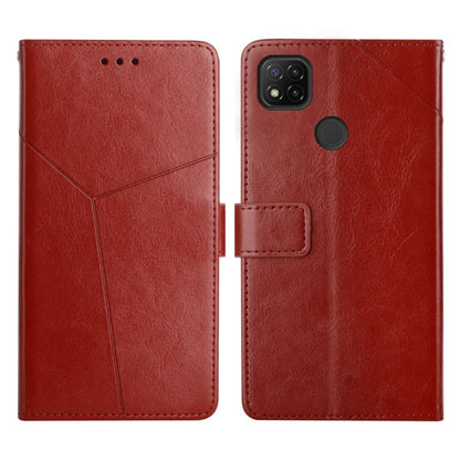 Y Stitching Horizontal Flip Leather Phone Case, For Xiaomi Redmi 9, For Xiaomi Redmi 9A, For Xiaomi Redmi 9C, For Xiaomi Poco M3 / Redmi 9T