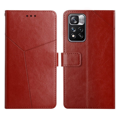Y Stitching Horizontal Flip Leather Phone Case, For Xiaomi Redmi Note 8T, For Xiaomi Redmi Note 9 5G / Note 9T 5G, For Xiaomi Redmi Note 10 5G, For Xiaomi Redmi Note 11 Pro