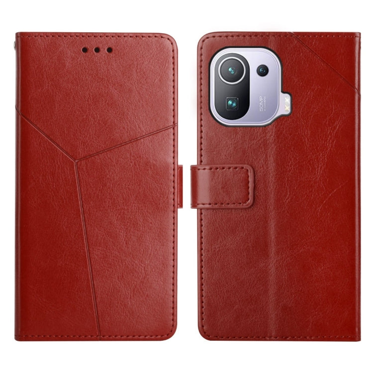 Y Stitching Horizontal Flip Leather Phone Case, For Xiaomi Mi 11 Pro, For Xiaomi Mi 11 Ultra, For Xiaomi Mi 11T / 11T Pro, For Xiaomi 12