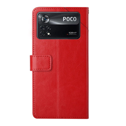 Y Stitching Horizontal Flip Leather Phone Case, For Xiaomi Poco X4 Pro 5G, For Xiaomi Poco M4 Pro 5G