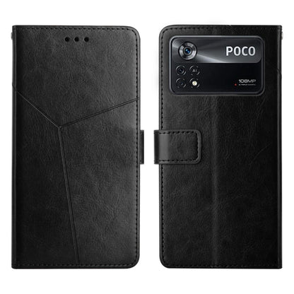Y Stitching Horizontal Flip Leather Phone Case, For Xiaomi Poco X4 Pro 5G, For Xiaomi Poco M4 Pro 5G