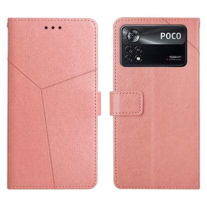 Y Stitching Horizontal Flip Leather Phone Case, For Xiaomi Poco X4 Pro 5G, For Xiaomi Poco M4 Pro 5G