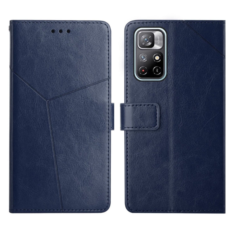 Y Stitching Horizontal Flip Leather Phone Case, For Xiaomi Poco X4 Pro 5G, For Xiaomi Poco M4 Pro 5G