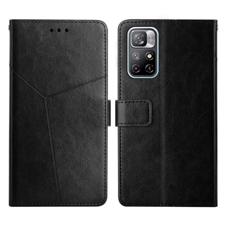 Y Stitching Horizontal Flip Leather Phone Case, For Xiaomi Poco X4 Pro 5G, For Xiaomi Poco M4 Pro 5G