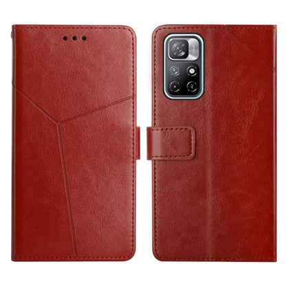 Y Stitching Horizontal Flip Leather Phone Case, For Xiaomi Poco X4 Pro 5G, For Xiaomi Poco M4 Pro 5G