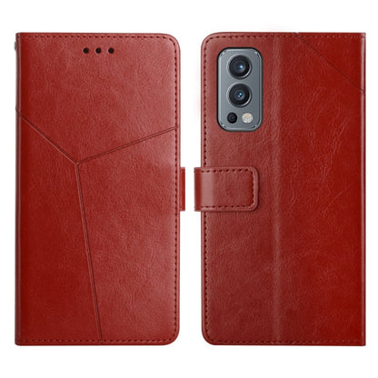Y Stitching Horizontal Flip Leather Phone Case, For OnePlus 9, For OnePlus 9 Pro, For OnePlus Nord 2 5G, For OnePlus Nord CE 5G
