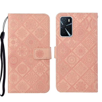 Ethnic Style Embossed Pattern Leather Phone Case, For OPPO A16, For OPPO A94 5G, For OPPO Realme C20 / C21