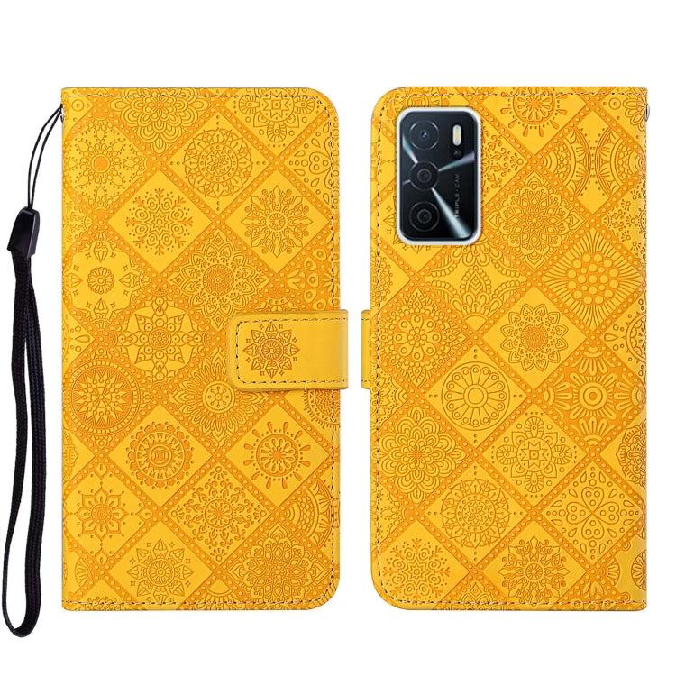 Ethnic Style Embossed Pattern Leather Phone Case, For OPPO A16, For OPPO A94 5G, For OPPO Realme C20 / C21