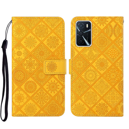 Ethnic Style Embossed Pattern Leather Phone Case, For OPPO A16, For OPPO A94 5G, For OPPO Realme C20 / C21
