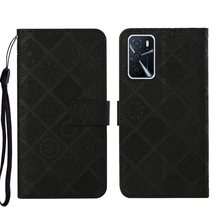 Ethnic Style Embossed Pattern Leather Phone Case, For OPPO A16, For OPPO A94 5G, For OPPO Realme C20 / C21
