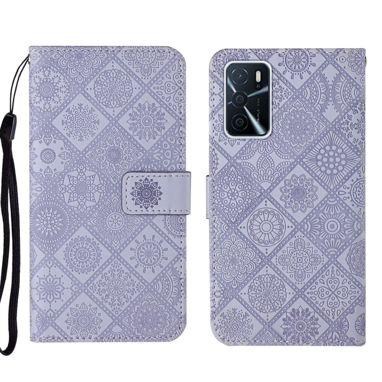Ethnic Style Embossed Pattern Leather Phone Case, For OPPO A16, For OPPO A94 5G, For OPPO Realme C20 / C21