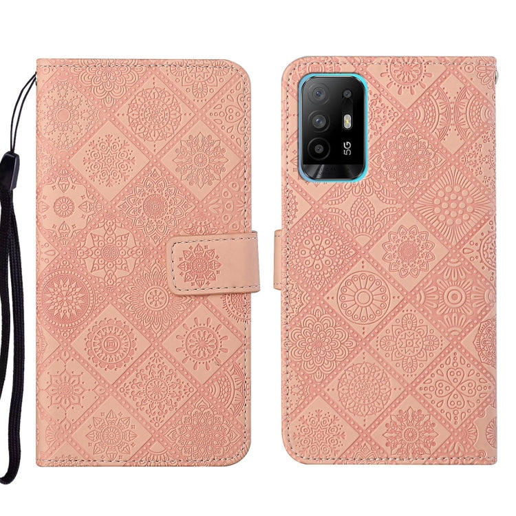 Ethnic Style Embossed Pattern Leather Phone Case, For OPPO A16, For OPPO A94 5G, For OPPO Realme C20 / C21