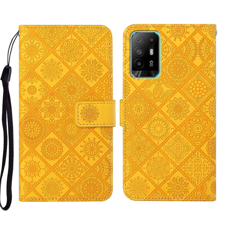 Ethnic Style Embossed Pattern Leather Phone Case, For OPPO A16, For OPPO A94 5G, For OPPO Realme C20 / C21