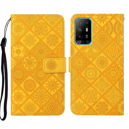 Ethnic Style Embossed Pattern Leather Phone Case, For OPPO A16, For OPPO A94 5G, For OPPO Realme C20 / C21