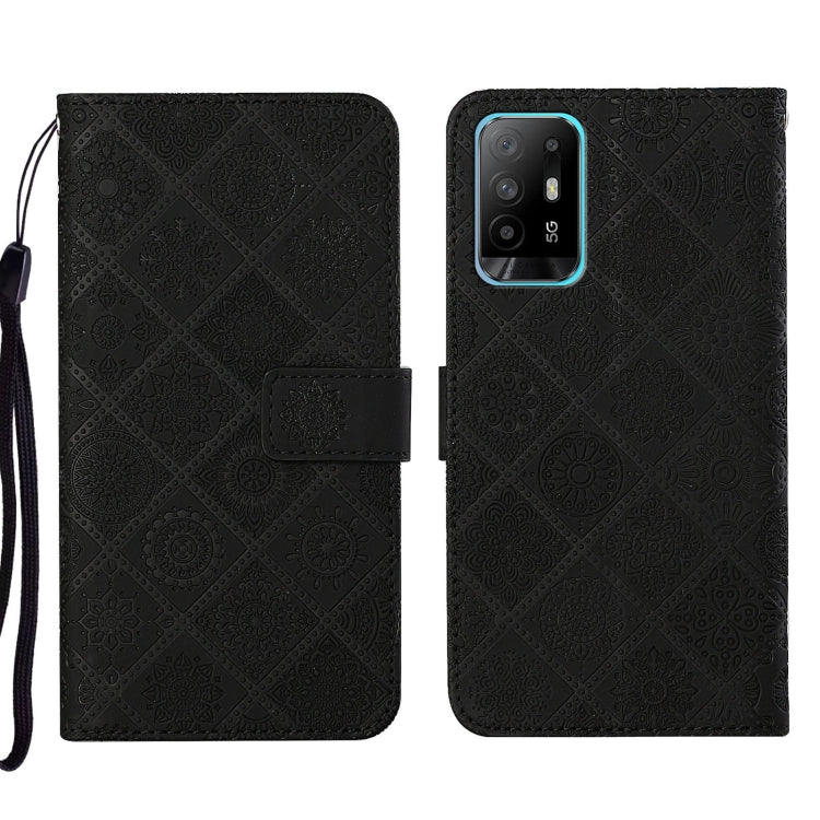Ethnic Style Embossed Pattern Leather Phone Case, For OPPO A16, For OPPO A94 5G, For OPPO Realme C20 / C21