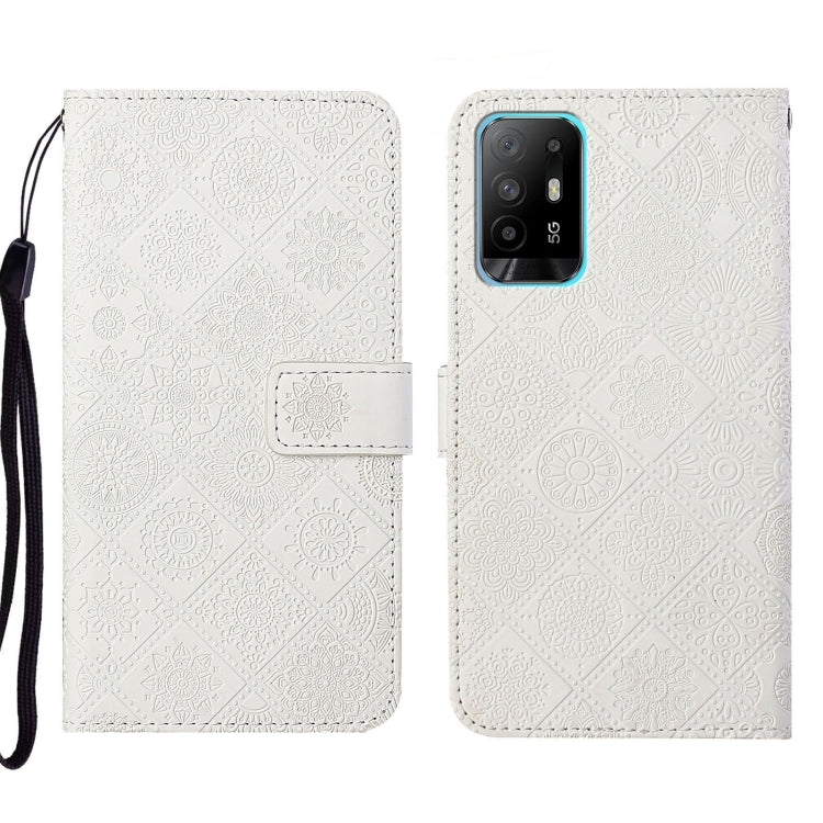 Ethnic Style Embossed Pattern Leather Phone Case, For OPPO A16, For OPPO A94 5G, For OPPO Realme C20 / C21