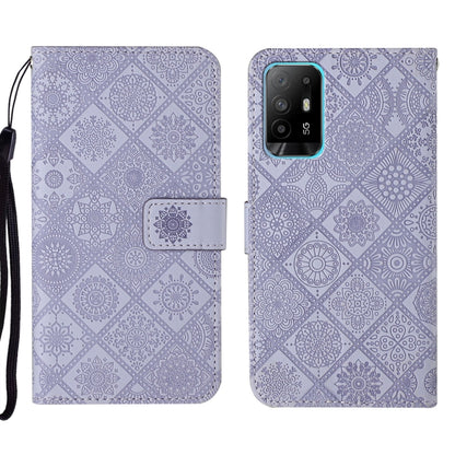 Ethnic Style Embossed Pattern Leather Phone Case, For OPPO A16, For OPPO A94 5G, For OPPO Realme C20 / C21