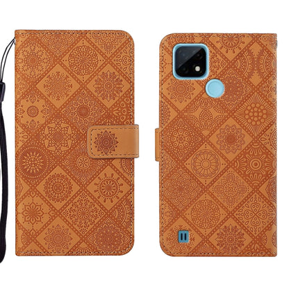 Ethnic Style Embossed Pattern Leather Phone Case, For OPPO A16, For OPPO A94 5G, For OPPO Realme C20 / C21