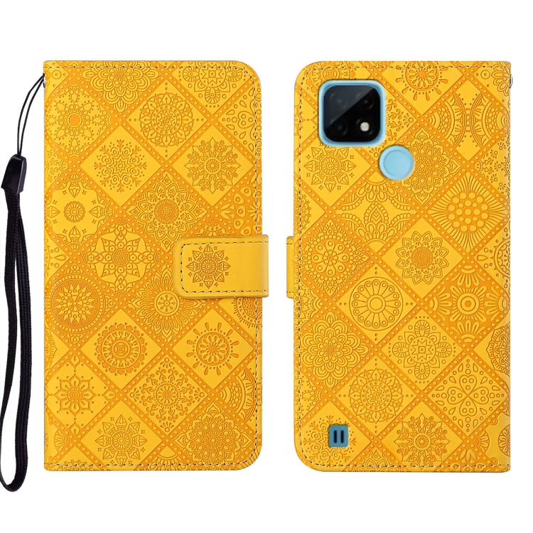 Ethnic Style Embossed Pattern Leather Phone Case, For OPPO A16, For OPPO A94 5G, For OPPO Realme C20 / C21