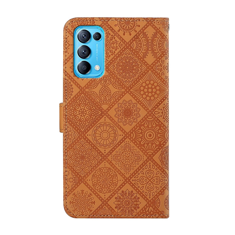 Ethnic Style Embossed Pattern Leather Phone Case, For OPPO Reno5 5G, For OPPO Reno5 Pro 5G, For OPPO Reno6 5G