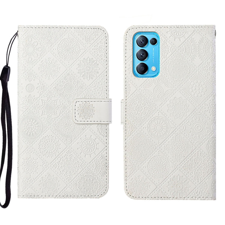 Ethnic Style Embossed Pattern Leather Phone Case, For OPPO Reno5 5G, For OPPO Reno5 Pro 5G, For OPPO Reno6 5G