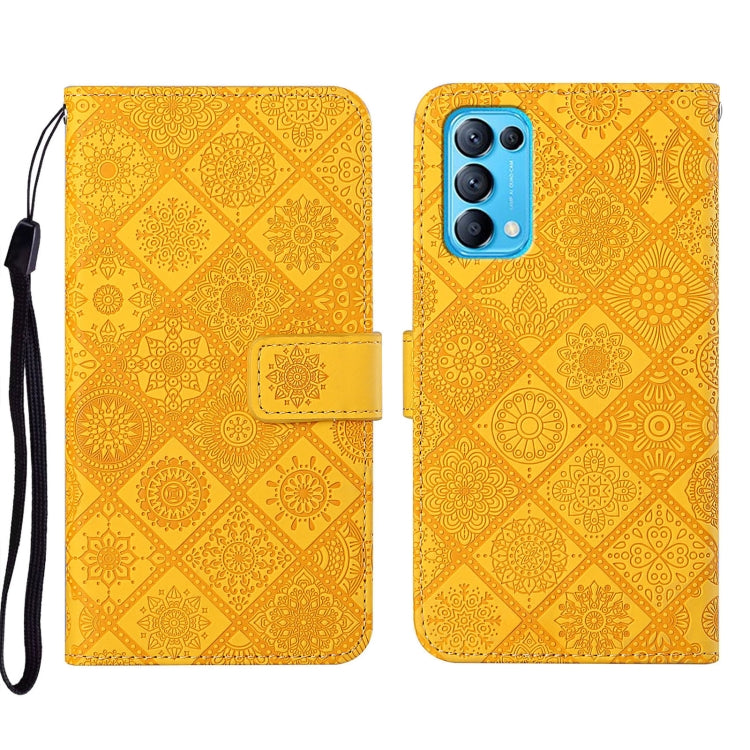 Ethnic Style Embossed Pattern Leather Phone Case, For OPPO Reno5 5G, For OPPO Reno5 Pro 5G, For OPPO Reno6 5G