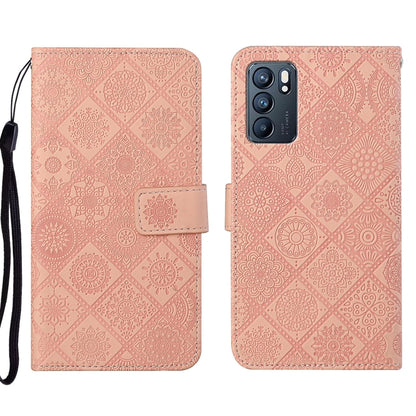 Ethnic Style Embossed Pattern Leather Phone Case, For OPPO Reno5 5G, For OPPO Reno5 Pro 5G, For OPPO Reno6 5G