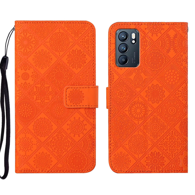 Ethnic Style Embossed Pattern Leather Phone Case, For OPPO Reno5 5G, For OPPO Reno5 Pro 5G, For OPPO Reno6 5G
