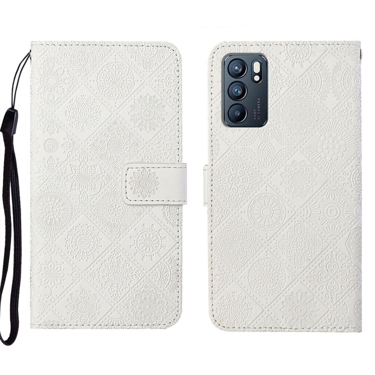 Ethnic Style Embossed Pattern Leather Phone Case, For OPPO Reno5 5G, For OPPO Reno5 Pro 5G, For OPPO Reno6 5G