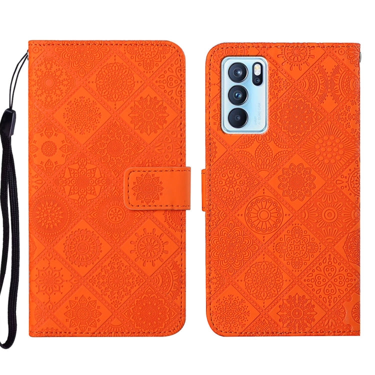 Ethnic Style Embossed Pattern Leather Phone Case, For OPPO Reno6 Pro 5G, For OPPO Realme 8 4G, For OPPO Realme 8 5G