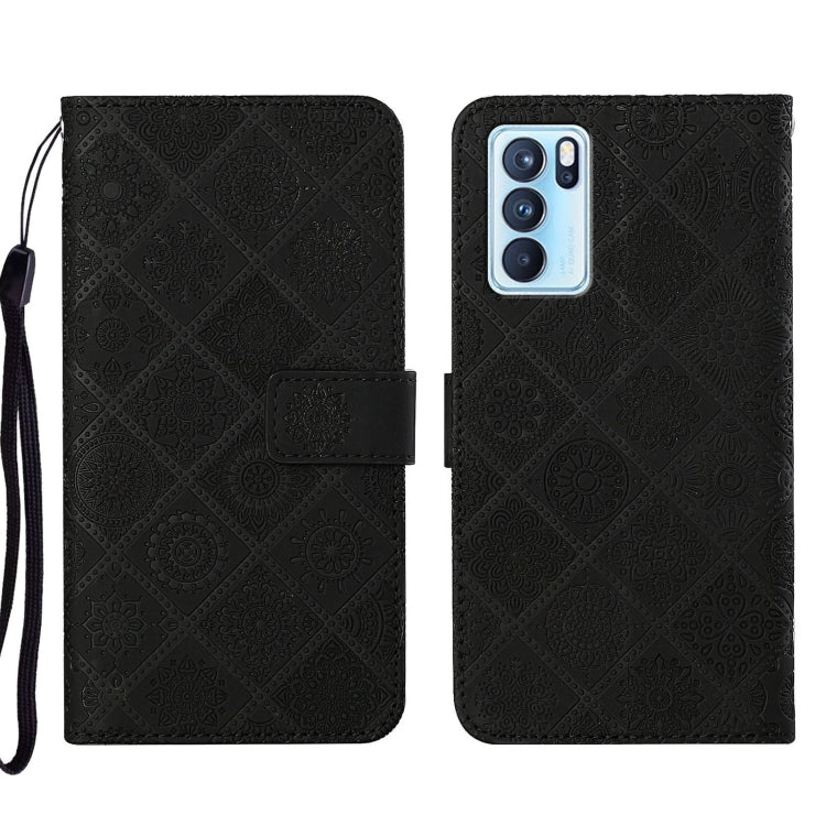 Ethnic Style Embossed Pattern Leather Phone Case, For OPPO Reno6 Pro 5G, For OPPO Realme 8 4G, For OPPO Realme 8 5G