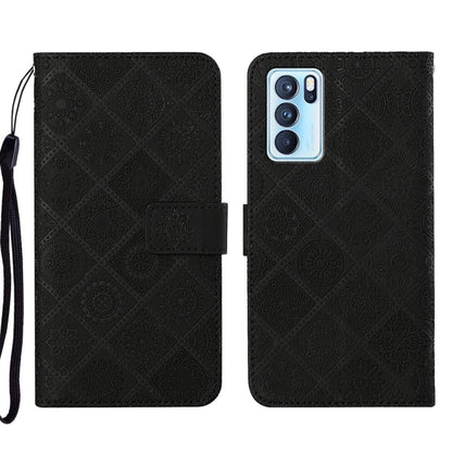 Ethnic Style Embossed Pattern Leather Phone Case, For OPPO Reno6 Pro 5G, For OPPO Realme 8 4G, For OPPO Realme 8 5G