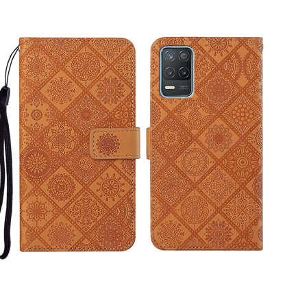 Ethnic Style Embossed Pattern Leather Phone Case, For OPPO Reno6 Pro 5G, For OPPO Realme 8 4G, For OPPO Realme 8 5G