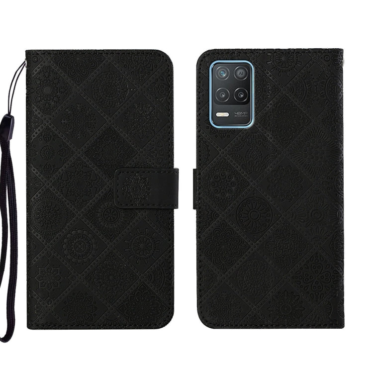 Ethnic Style Embossed Pattern Leather Phone Case, For OPPO Reno6 Pro 5G, For OPPO Realme 8 4G, For OPPO Realme 8 5G