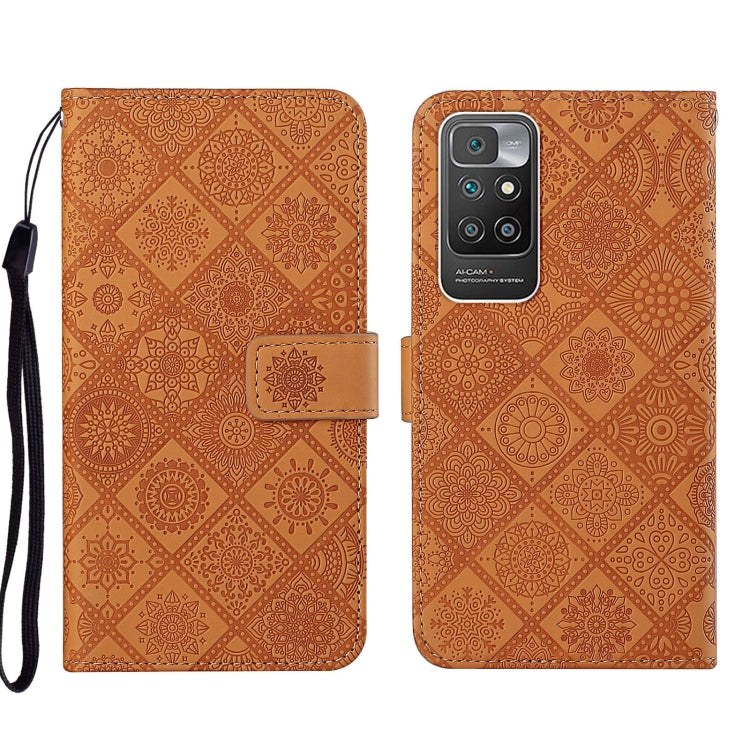 Ethnic Style Embossed Pattern Leather Phone Case, For Xiaomi Redmi 10, For Xiaomi Redmi 10C, For Xiaomi Redmi K40
