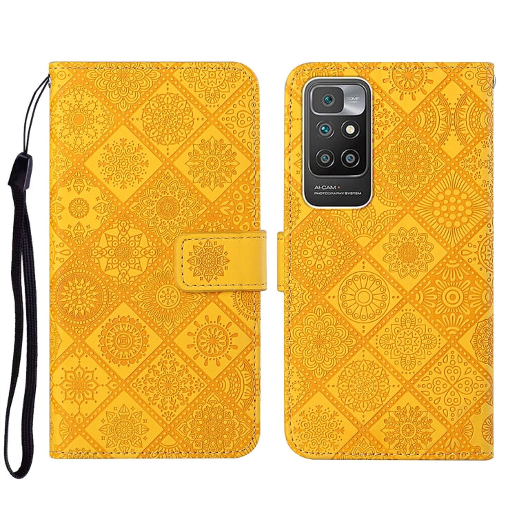 Ethnic Style Embossed Pattern Leather Phone Case, For Xiaomi Redmi 10, For Xiaomi Redmi 10C, For Xiaomi Redmi K40