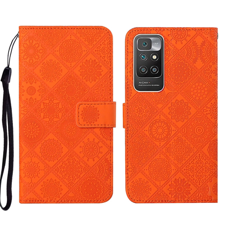 Ethnic Style Embossed Pattern Leather Phone Case, For Xiaomi Redmi 10, For Xiaomi Redmi 10C, For Xiaomi Redmi K40