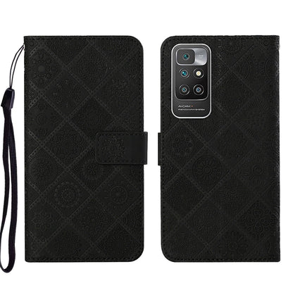 Ethnic Style Embossed Pattern Leather Phone Case, For Xiaomi Redmi 10, For Xiaomi Redmi 10C, For Xiaomi Redmi K40