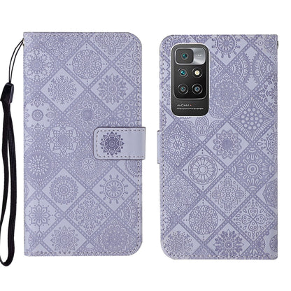 Ethnic Style Embossed Pattern Leather Phone Case, For Xiaomi Redmi 10, For Xiaomi Redmi 10C, For Xiaomi Redmi K40