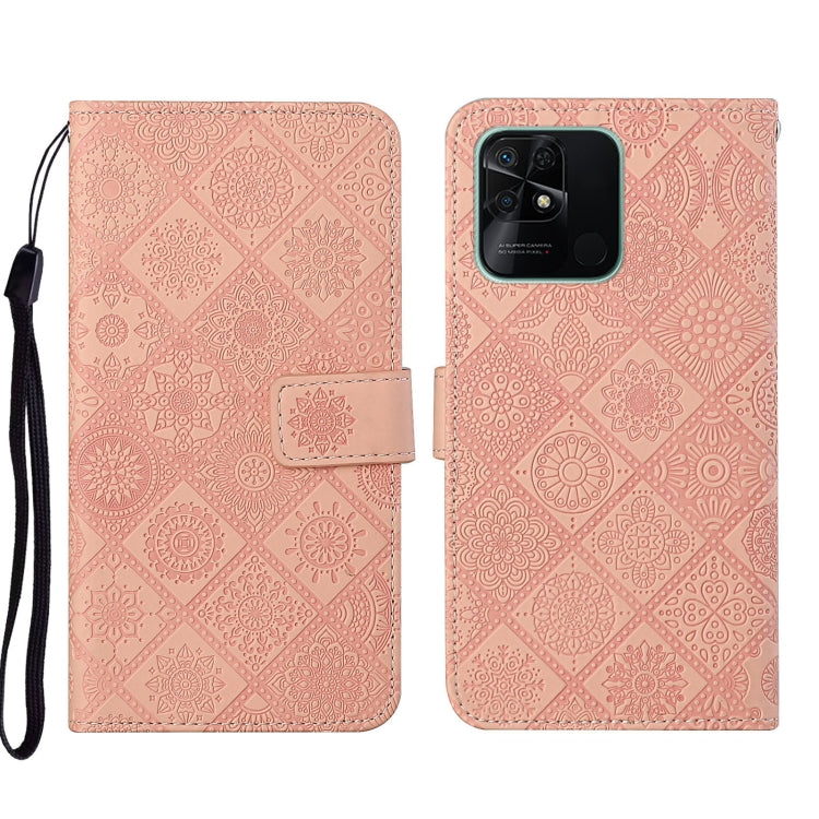 Ethnic Style Embossed Pattern Leather Phone Case, For Xiaomi Redmi 10, For Xiaomi Redmi 10C, For Xiaomi Redmi K40