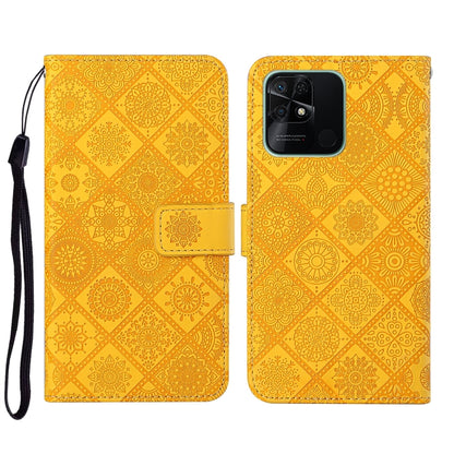 Ethnic Style Embossed Pattern Leather Phone Case, For Xiaomi Redmi 10, For Xiaomi Redmi 10C, For Xiaomi Redmi K40