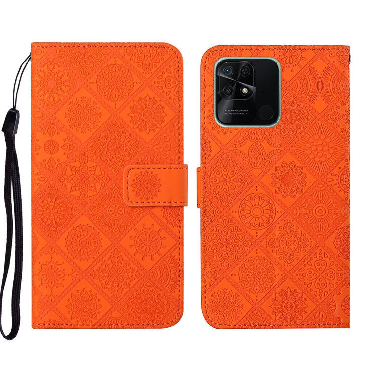Ethnic Style Embossed Pattern Leather Phone Case, For Xiaomi Redmi 10, For Xiaomi Redmi 10C, For Xiaomi Redmi K40